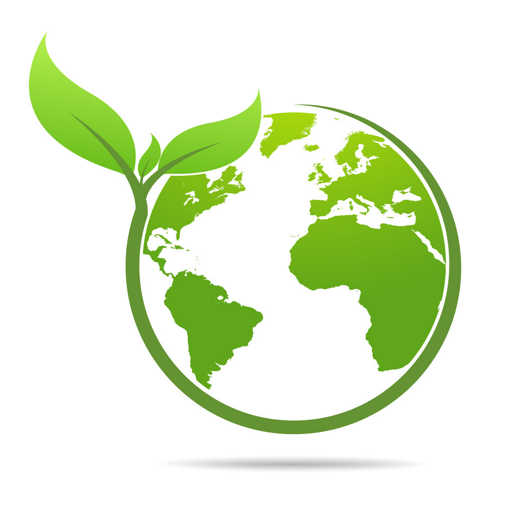 World environmental ,saving logo and ecology friendly concept Vector illustration